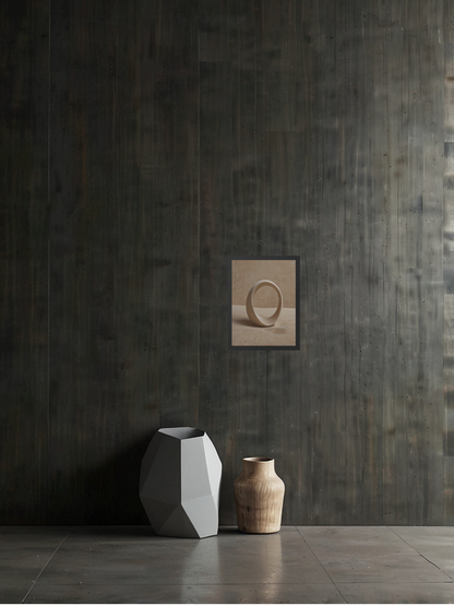 Still Loop – Minimal Abstract Framed Art Print