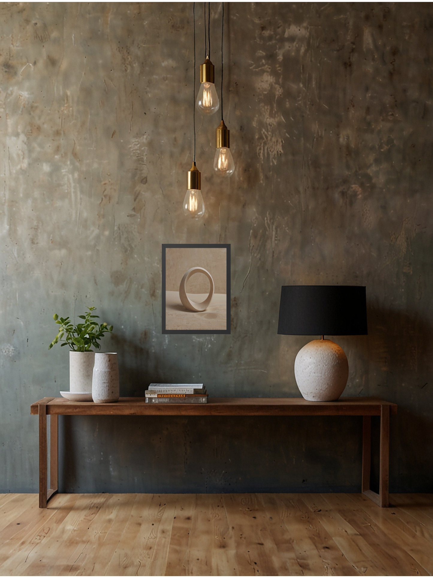 Still Loop – Minimal Abstract Framed Art Print