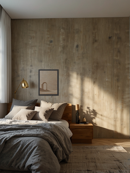 Paper Curve – Minimal Abstract Framed Art Print