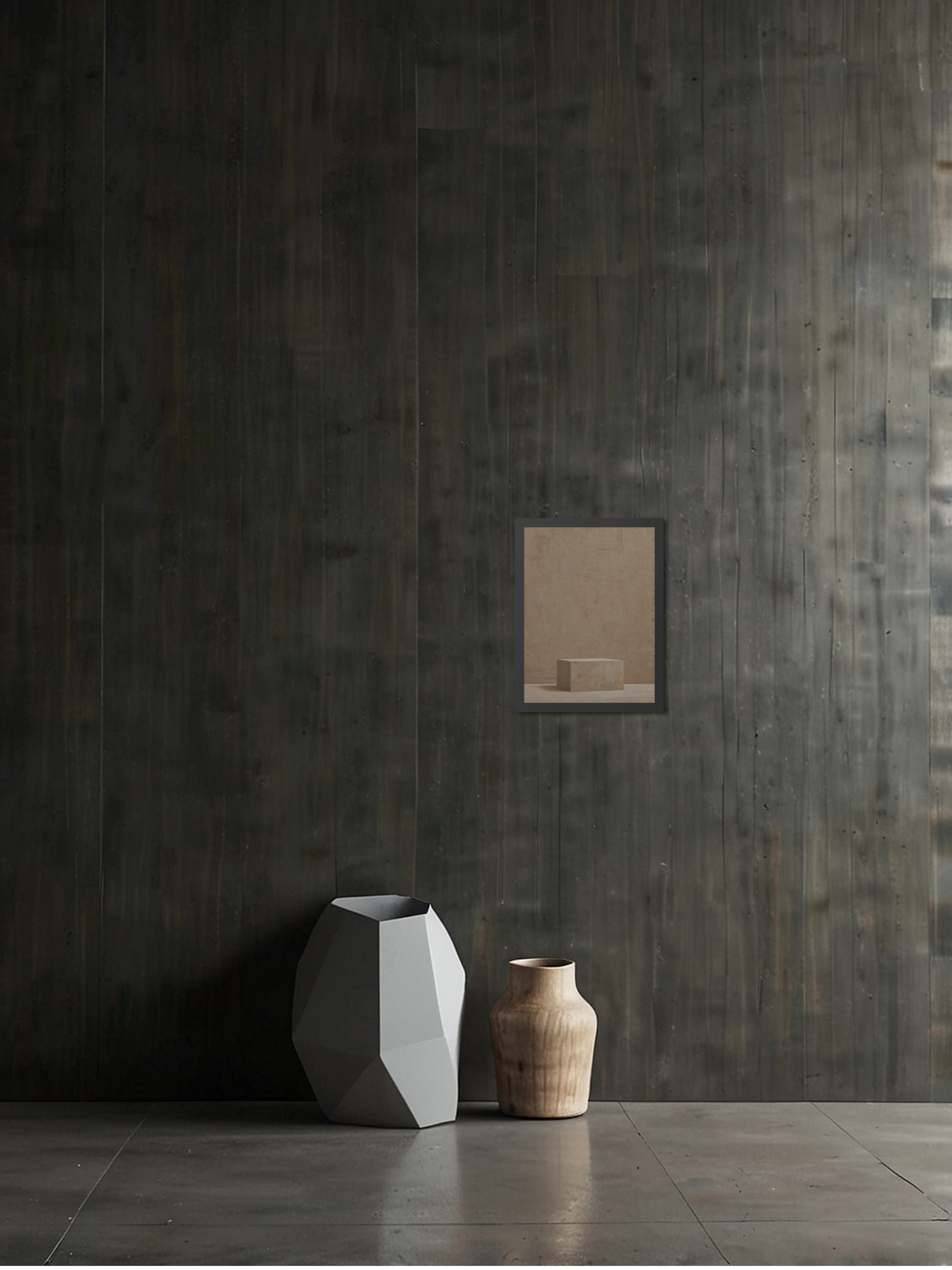 Wall Edge – Minimal Abstract Framed Art Print