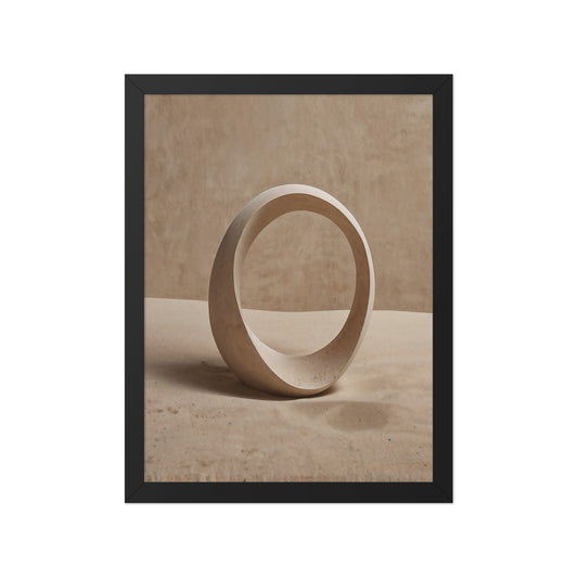 Still Loop – Minimal Abstract Framed Art Print